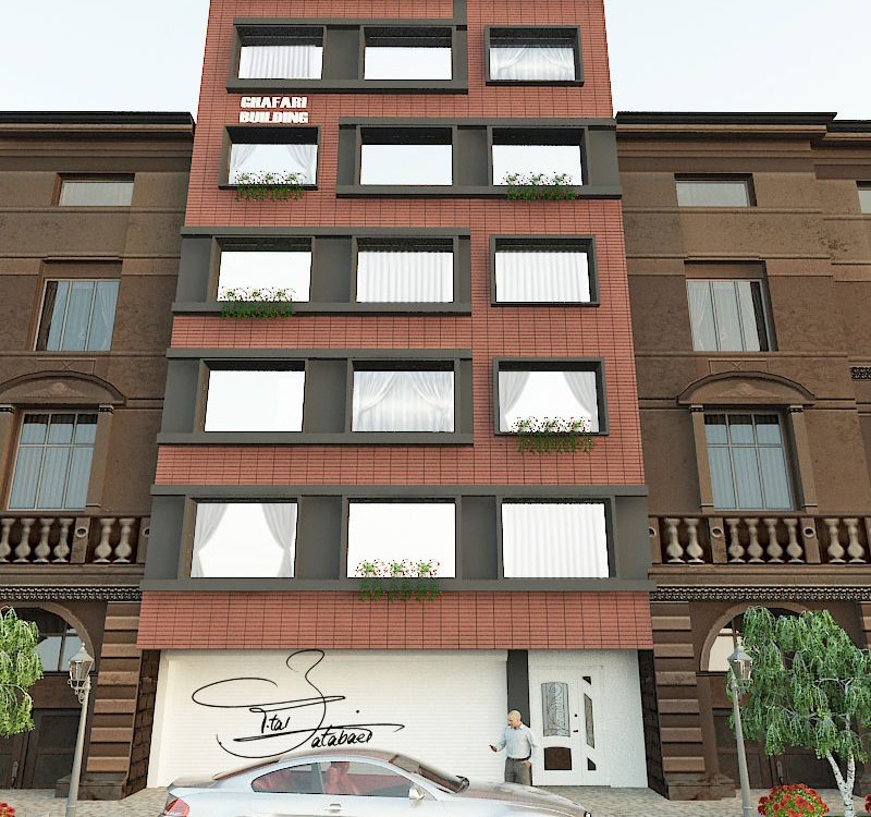 نمای آجر مدرن