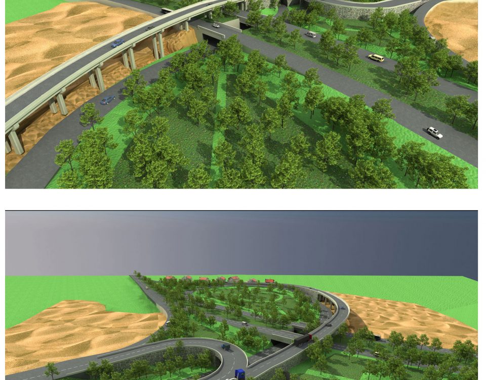 تقاطع غیر همسطح ، طراحی روگذر