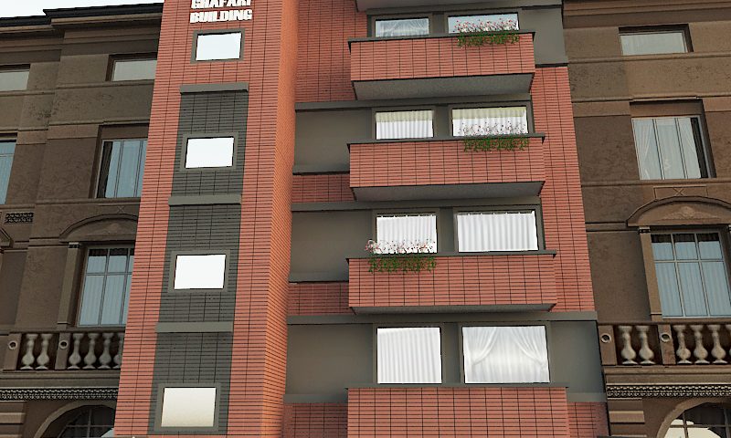 نمای آجر مدرن