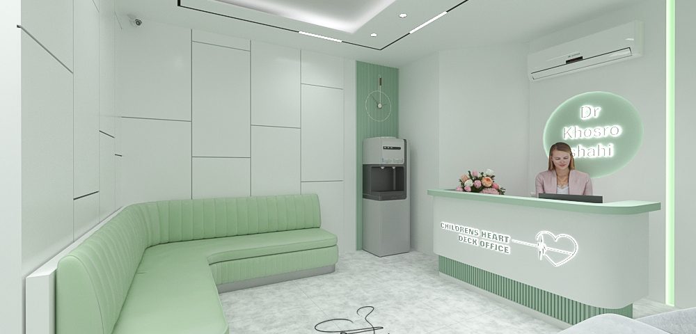 طراحی داخلی مطب قلب