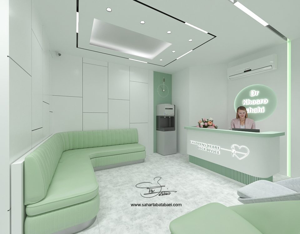طراحی داخلی مطب قلب